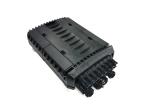 IP68 16Ports Fiber Cable Joint Box , Black PP Fiber Optic Enclosures Outdoor