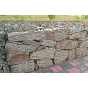 Hexagonal 1mx1mx1m Galvanized Welded Gabion Box For Retaining Wall