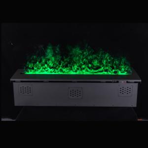 China 95inch 2400mm Water Mist Electric Fireplace Stainless Frame Without Heating factory