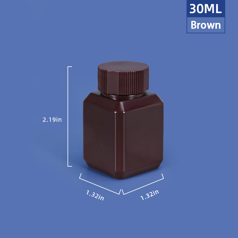 Screw Cap 125 Ml Reagent Bottle Chemical Liquid Plastic Laboratory Bottles