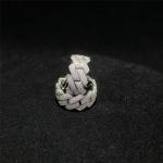 925 Sterling Silver Moissanite Ring Cuban Link Jewelry Hip Hop Chain