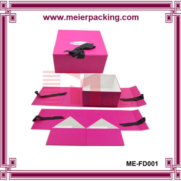 Professional low price sturdy Paper pink color CMYK printing baby gift box With