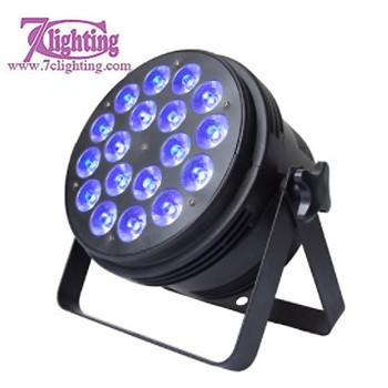 Compact Quad LED Par 64 Round Flat Par Can 18x10W RGBW Wash Lights 4/8CH Easy