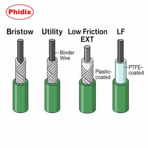 Phidix Flexible Shaft Casing Control Cable Sleeve Outer Casing