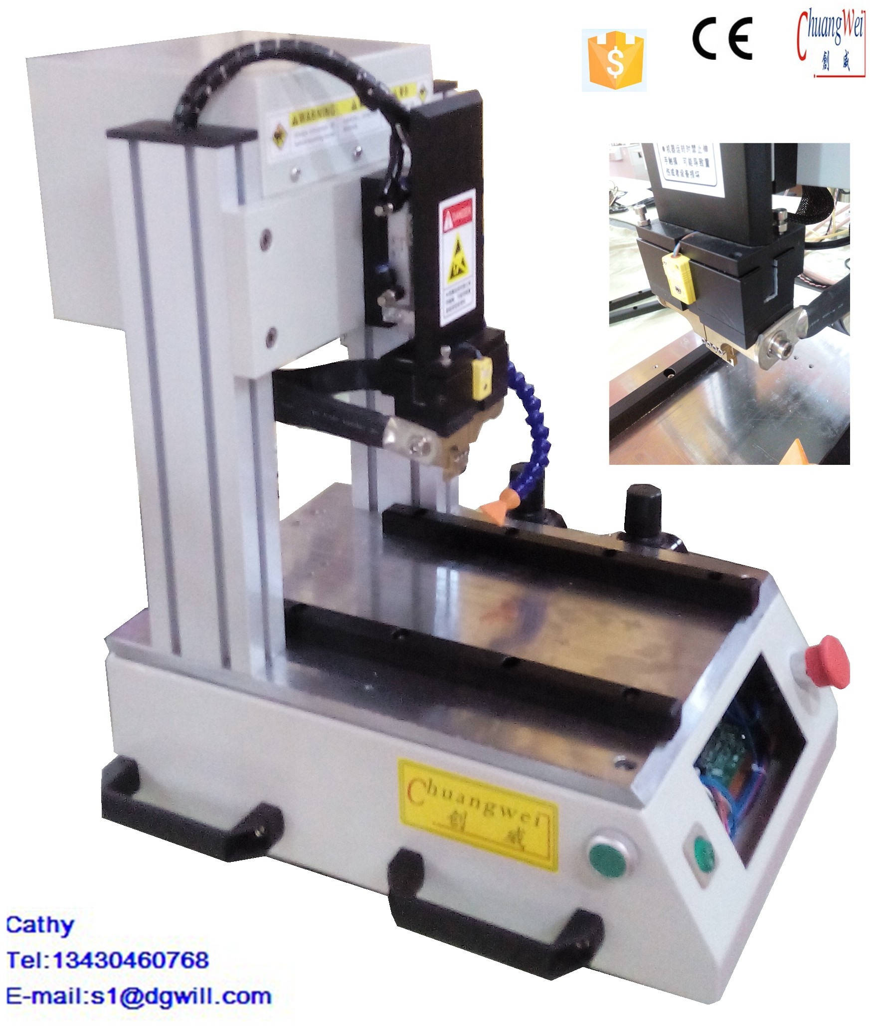 China Fpc Pcb Soldering Machine Heat Bonding Machine 590*640*620mm factory
