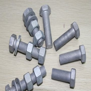 Carbon Steel Zinc Hex Head Fastener DIN933 DIN931 ISO ANSI Bolts and Nuts with M6-M36