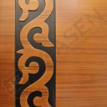 Interior Plain Soundproof PVC Wooden Doors 2.1m Height Finished