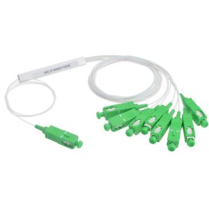 China 1X8 Blockless SC UPC/APC Planar Lightwave Circuit PLC Splitter with Equal Ratio Output for FTTH on sale