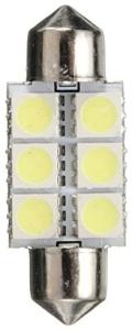 China Festoon C5W 5050 6SMD LED Car Interior Lights Lamp Bulb Dome Blue White DC 12V 31mm 36mm 39mm 41mm factory