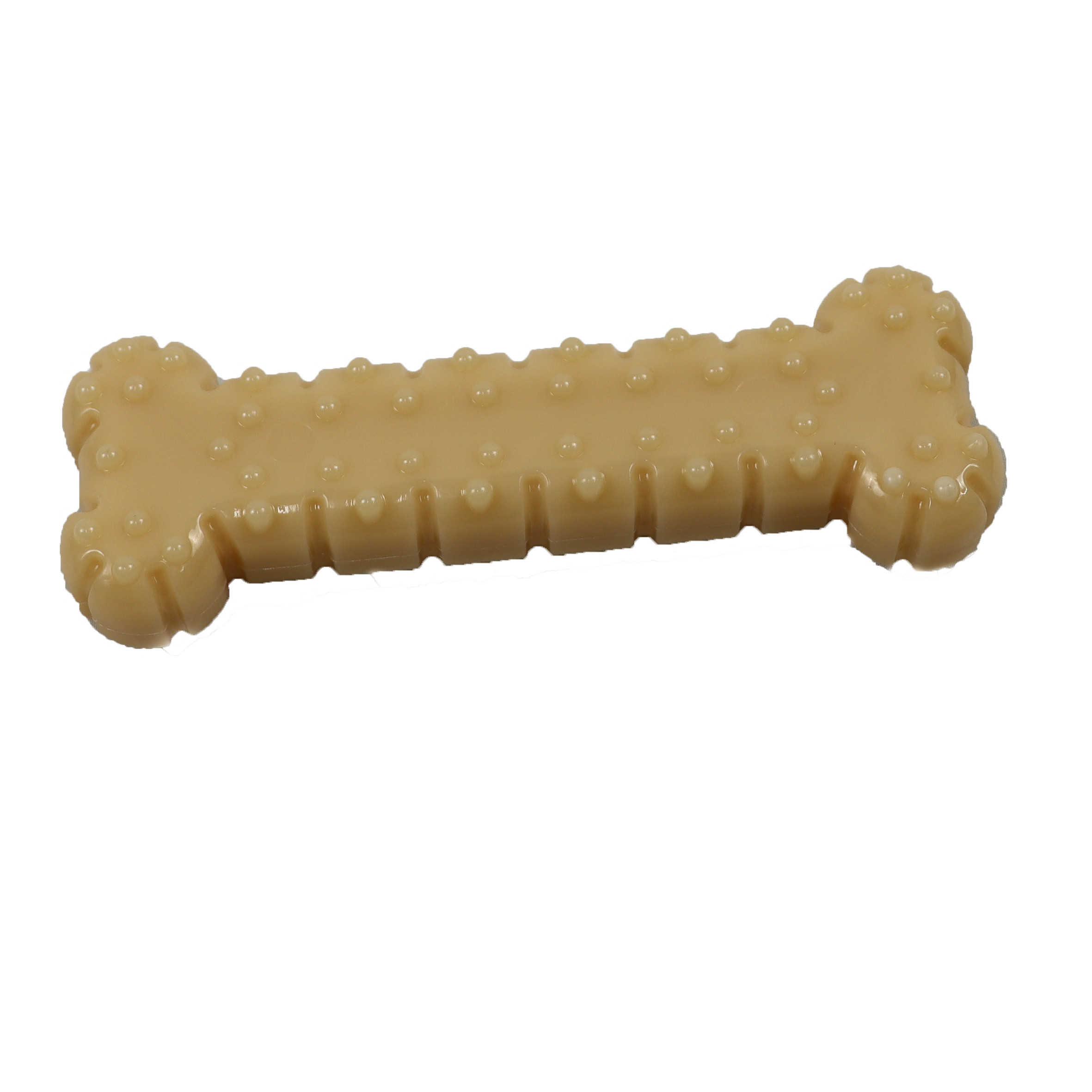 No Stuffing Durable Pet Toys Grinding Hard Rubber Dog Bone Tooth Grinding Peanut Flavor