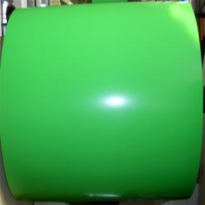China Green Color Cold Rolled Plain Color Coated Coils For Construction factory