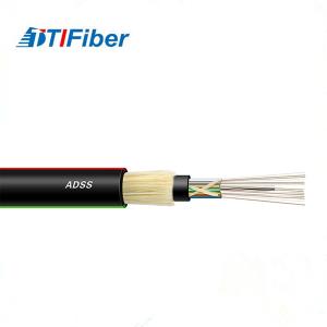 China G652D ADSS Aerial Fiber Optic Cable Self Supporting 24cores 100m Span factory