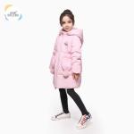 Children Coats Stylish Hooded Cute Down Long Sleeve Winter Kids Heavy Best Warm