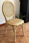 General Home Furniture French Vintage Style Wood Dinning Chairs Fabric Wedding
