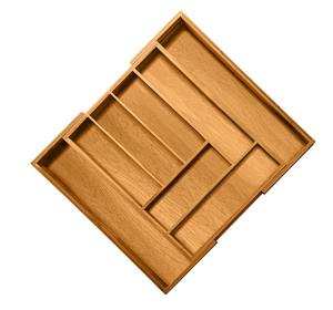 China Kitchen Expendable Utensils Cutlery Tray Drawer Organizer Box Bamboo factory