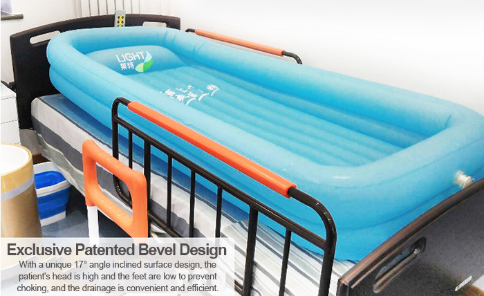 Multi Function Folding IPX4 Medical Inflatable Bathtub 40cmx40cmx63cm