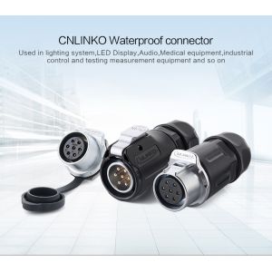 CNLINKO M20 4 Pin 220V Male and Female IP68 Connectors AC Power Socket