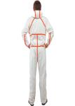 Antiviral Protective Disposable Coverall Suit CAT 3 Type 3 / 4 / 5 / 6