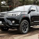 Matte Black Smooth Car Fender Flares Simple Style Abs For Toyota Revo 2015-2018