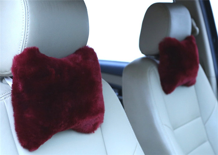 Bone Shape Lambswool Seat Cushion Soft Comfortable For Car Decoration / Headrest