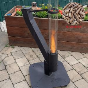 China Biomass Pellet Warming 140cm garden patio heater Portable Modern Wood Stoves factory