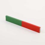 SGS 7.3g/Cm3 Alnico2 3 5 Bar Marked N S Pole Teaching Magnet