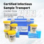 UN3373 Insulation thickness ≥25mm PE PP Shipping Box for Medical Samples