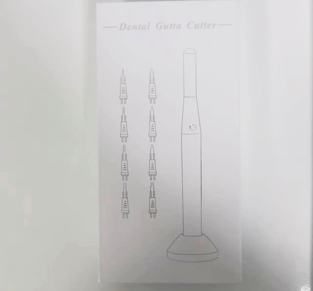 Metal Body Dental Endo Gutta Cutter With 8 Extra Tips Wireless Dental Gutta Cutter
