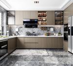 Modern Diy Plywood Kitchen Cabinet With Microwave & Handle Design