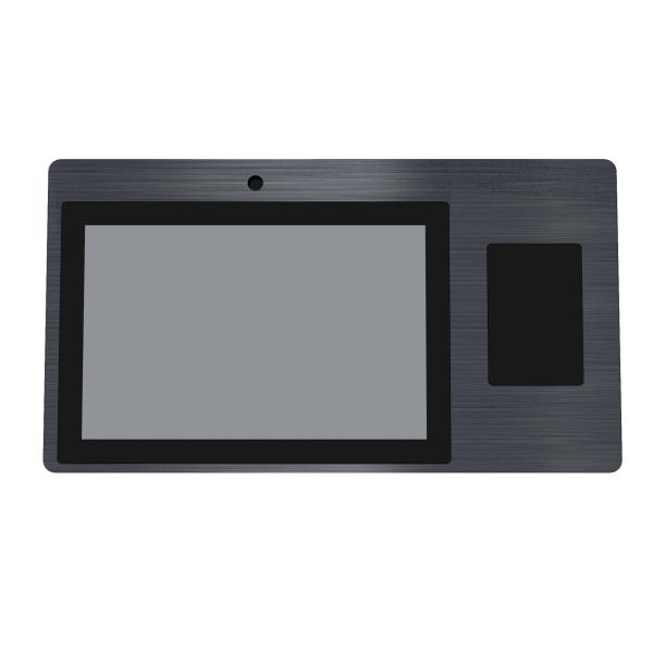 China 10.1" terminals all-in-one solution touch panel PC with NFC RFID card reader built-in Web camera for door entrance attendance management factory