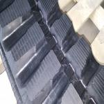 Black Undercarriage Rubber Tracks 300*55.5k*82 / Lightweight Rubber Tracks High