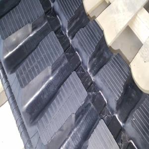 China Black Undercarriage Rubber Tracks 300*55.5k*82 / Lightweight Rubber Tracks High Speed factory
