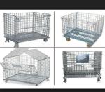 Wire Mesh Warehouse Storage Steel Pallet Cages Heavy Duty 1000kg Capacity