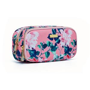 China Vintage Floral Printed Zipper Waterproof Travel Wash Bag factory