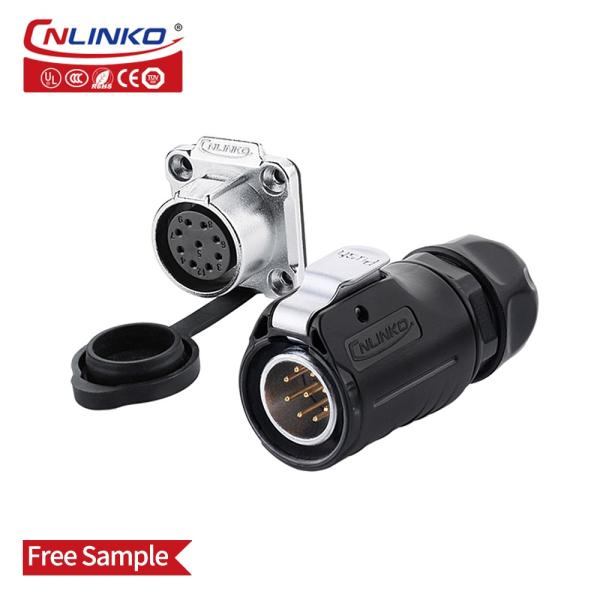 China CNLINKO Quick Connect Electrical Wiring Plug Socket 9 Pin Cable Plug M20 9 Pin Wire to Wire Connector factory