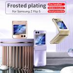 Samsung Zflip5 Foldable Screen Luxury Phone Cases Shockproof Electroplate PC