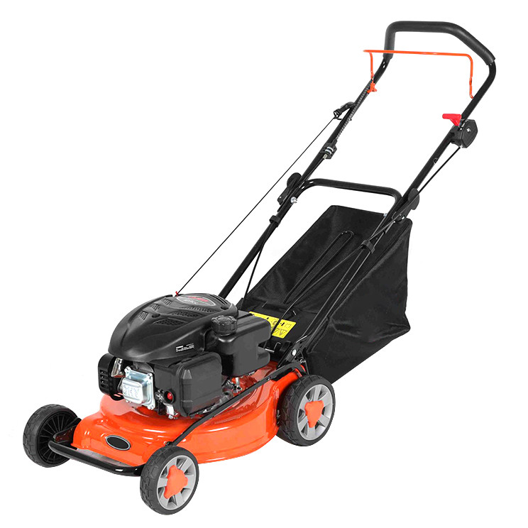 Petrol 18" Garden Lawn Mower 4.5HP Horsepower Hand Push For Grass Cut