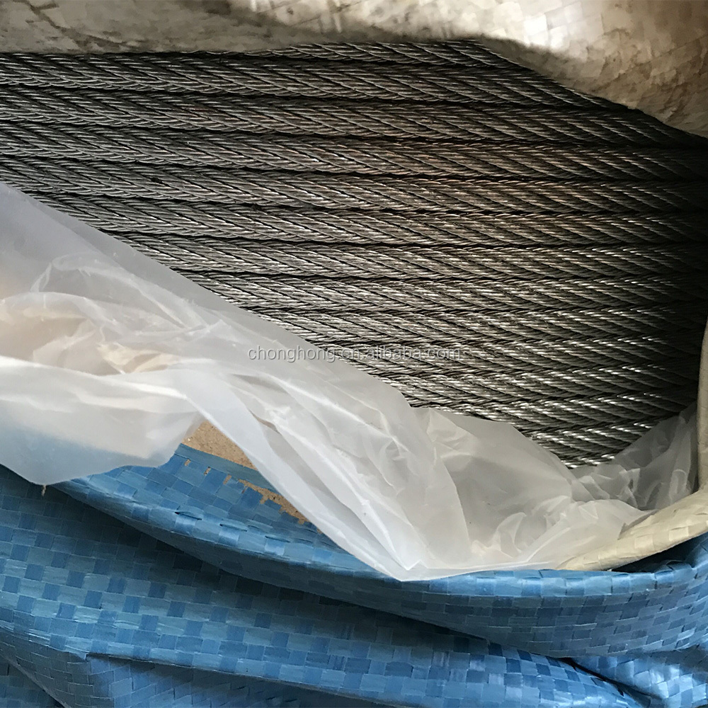 Non-Alloy Galvanized Steel Wire Rope for Aircraft Cable Tolerance ±1% Multi-Purpose