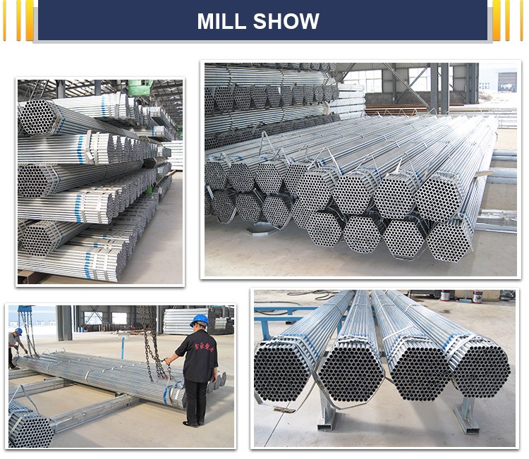 4 Inch Schedule 40 Galvanized Steel Pipe , Scaffolding Steel Tube ASTM A53