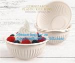 24oz disposable plastic soup bowl corn starch white bowls with lids,Disposable