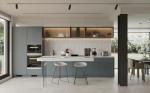 L Shaped Ready To Assemble High Gloss Lacquer Kitchen Cabinets For Apartment