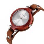 fashion lady watches , vintage designs , leather wood watches in elegant ,