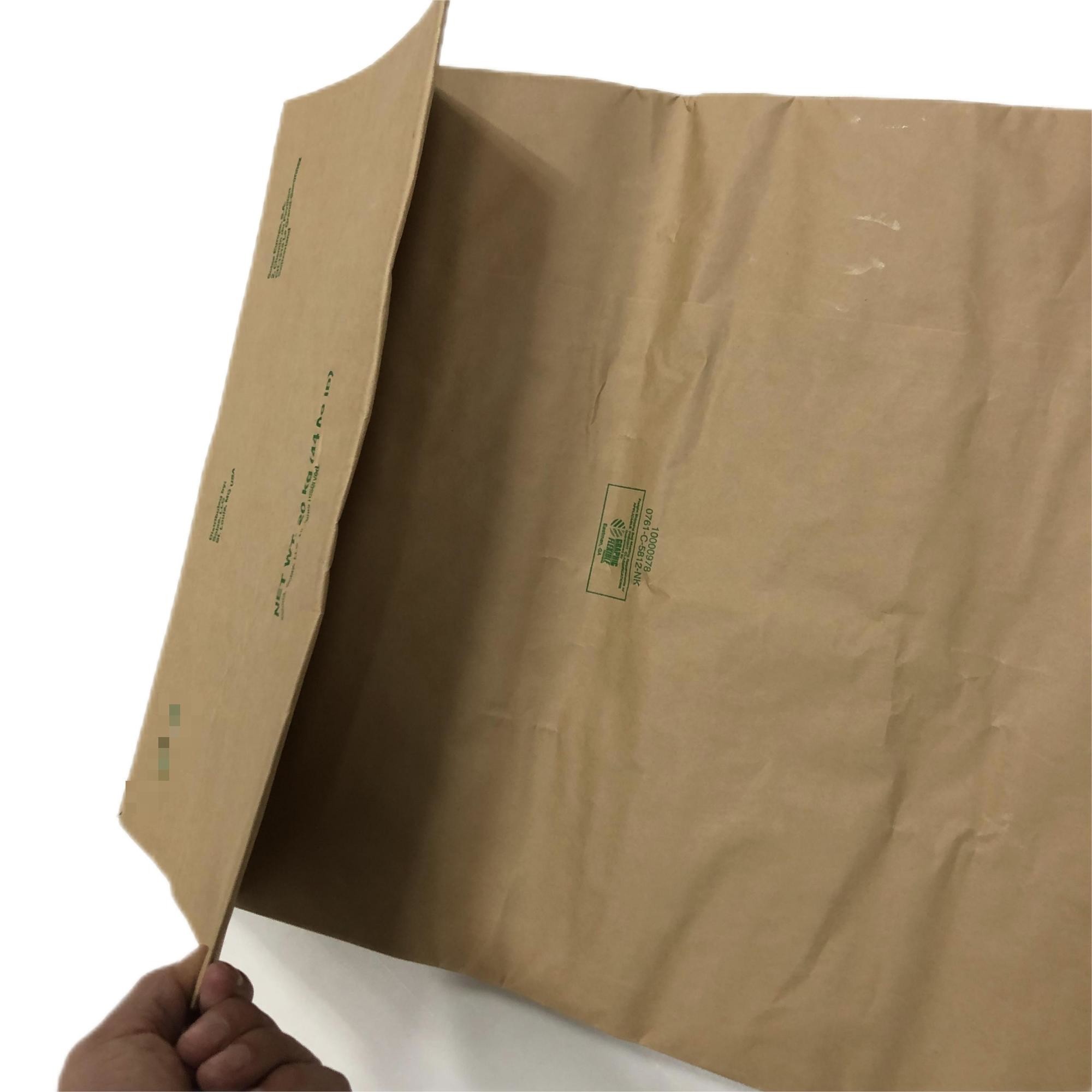Customized Pinch Bottom Paper Bags for Food Additives Heat Sealed and with trapezoidal mouth