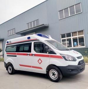 China Left Hand Drive 4*2 Ford 5+1 Transmission Emergency Ambulance Truck Vehicle factory