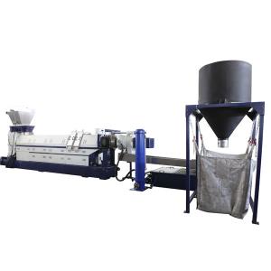 China Vertical Single Screw Plastic Extruder One Stage Plastic Pelletizer Machine 800kg/Hr factory