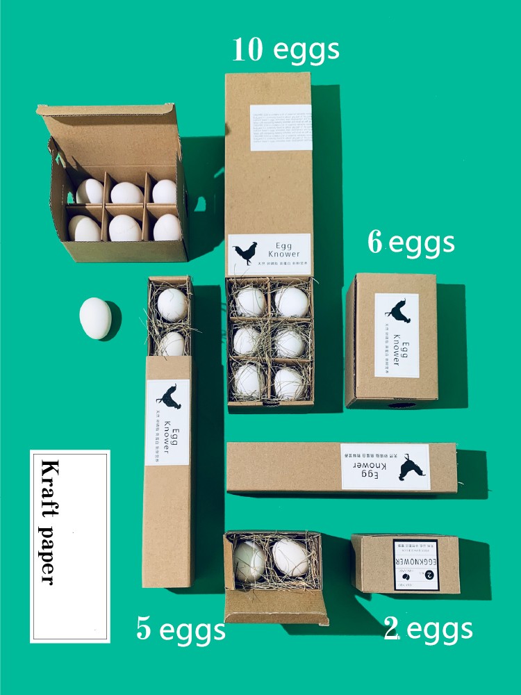 Recyclable Gift Quail Egg Packing Box Custom For Farm Cardboard Paper