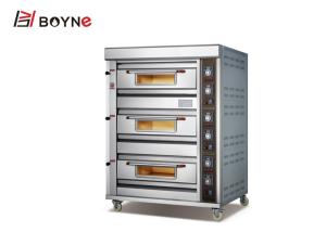 China 3 Deck 6 Trays Gas Oven Commercial Bakery Equipment factory