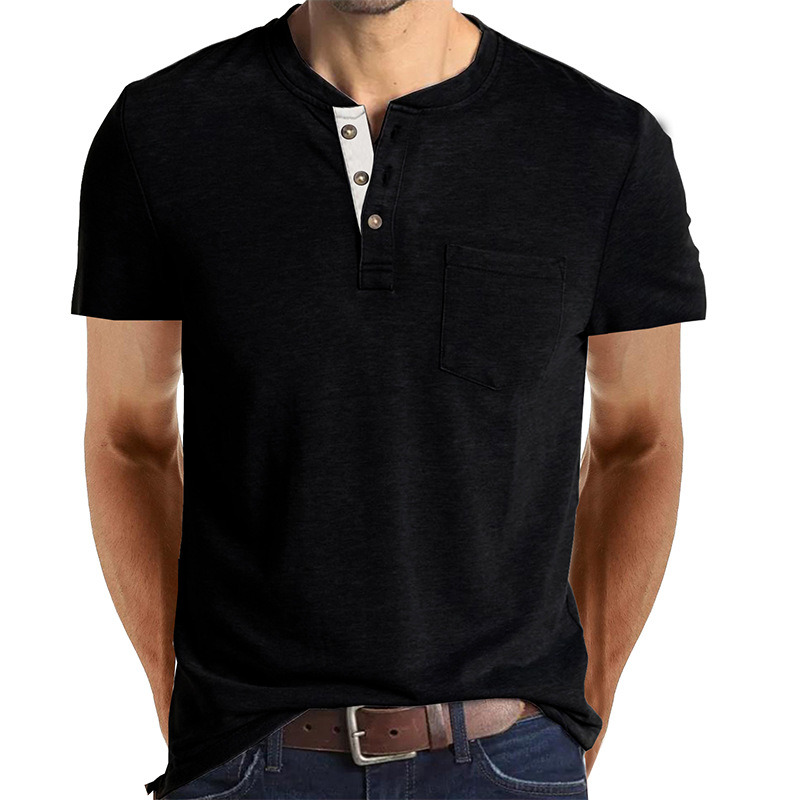 2023 Summer New Men&prime;s Short Sleeve T-Shirt Henry Sympathized with Europe and America