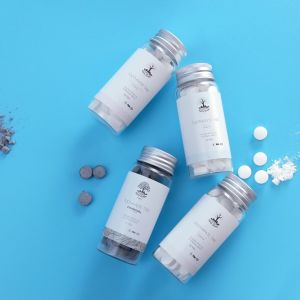 China Mint 92 Pack Chewable Toothpaste Tablets ECO False Teeth Cleaning Tablets on sale