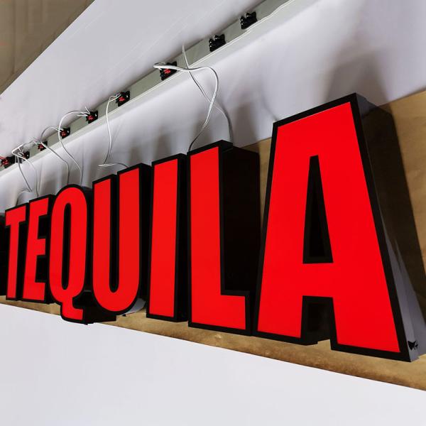 Custom Outdoor 3D Frontlit Logo Business Led Illuminated Sign Signage Advertising Light Channel Letter Sign Board